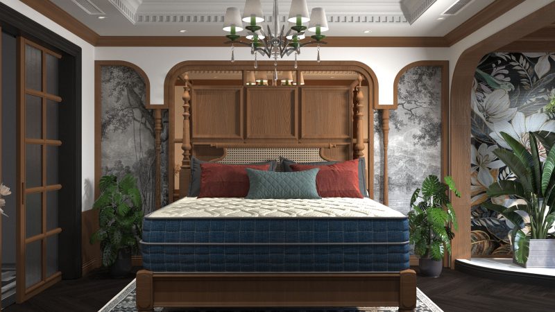 مرتبة Royal Zone: برودة دائمة، متانة وارتداد عالي بتقنيات متقدمة مرتبة Royal Zone بتقنية القماش البارد، نظام النوابض المزدوج، ارتداد عالي مع المايكرو سبرنج، وطبقات فاخرة من المايكرو بوكيت واللاتيكس