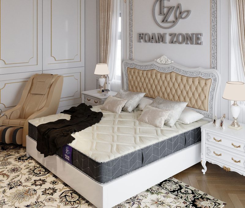 مرتبة Rest Zone بإسفنج طبي قاسي، دعم مثالي لكبار السن، قماش فاخر مضاد للبكتيريا وطبقات إسفنجية خاصة