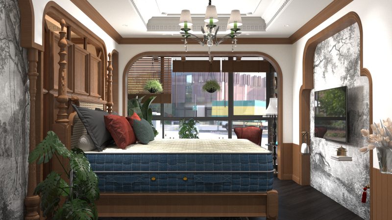 مرتبة Royal Zone بتقنية القماش البارد، نظام النوابض المزدوج، ارتداد عالي مع المايكرو سبرنج، وطبقات فاخرة من المايكرو بوكيت واللاتيكس