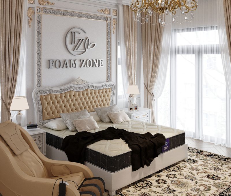 مرتبة Rest Zone بإسفنج طبي قاسي، دعم مثالي لكبار السن، قماش فاخر مضاد للبكتيريا وطبقات إسفنجية خاصة