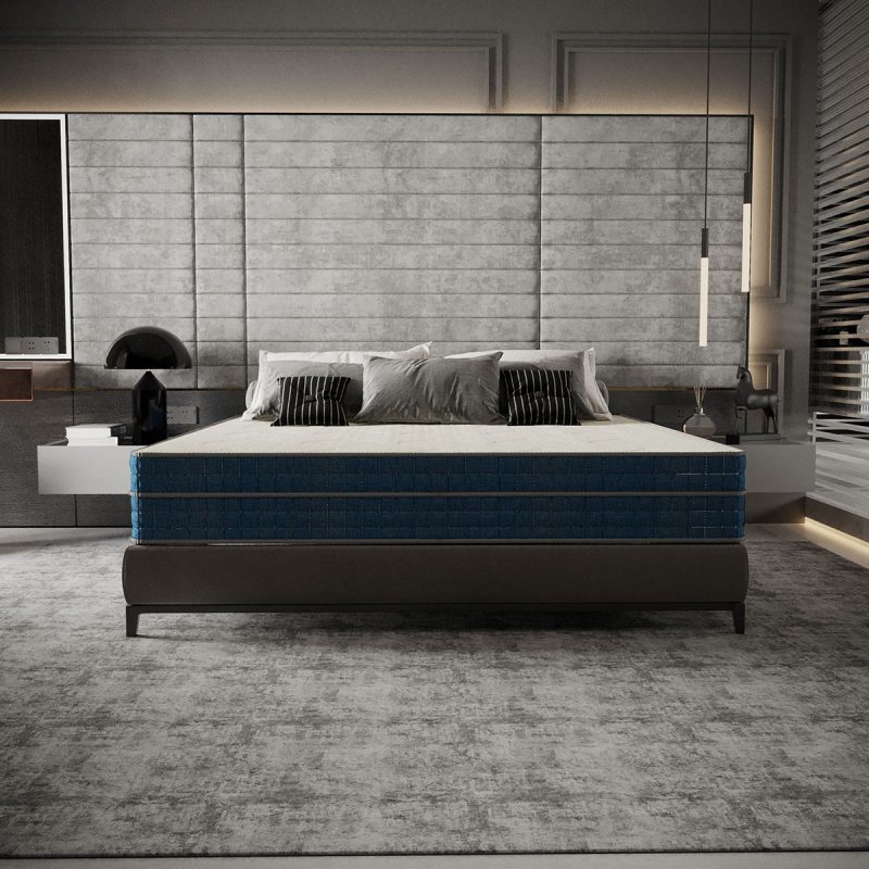 مرتبة Memory Zone: راحة فائقة ودعم متكامل بتقنية الميموري فوم والنوابض المزدوجة مرتبة Memory Zone بنظام النوابض المزدوجة وطبقة الميموري فوم عالية الكثافة، تدعم العمود الفقري وتوفر نومًا هادئًا ومتينًا