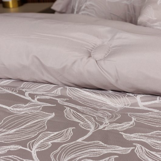 طقم لحاف مايكروفايبر جاكار صيني مكون من 10 قطع بتصميم عصري وألوان متنوعة