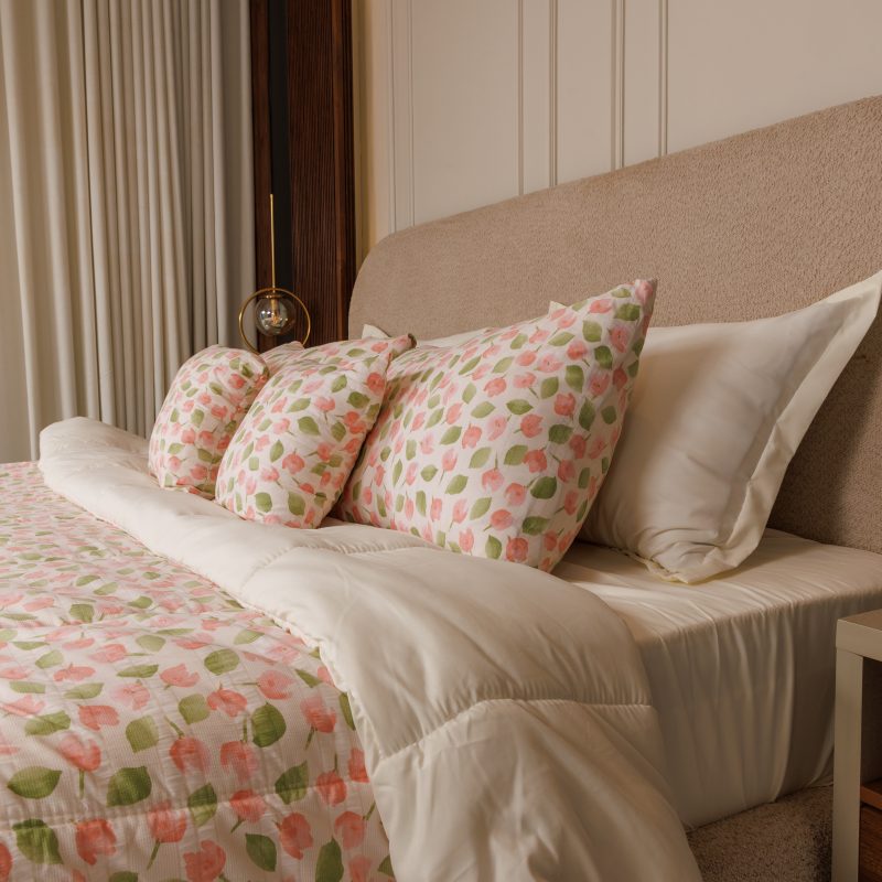 طقم لحاف مايكروفايبر صيني مكون من 10 قطع بتصميم عصري وألوان متنوعة