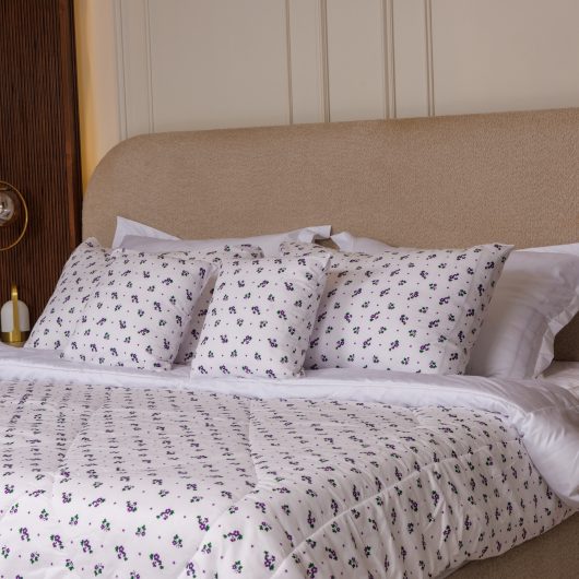 طقم لحاف مايكروفايبر صيني مكون من 10 قطع بتصميم عصري وألوان متنوعة