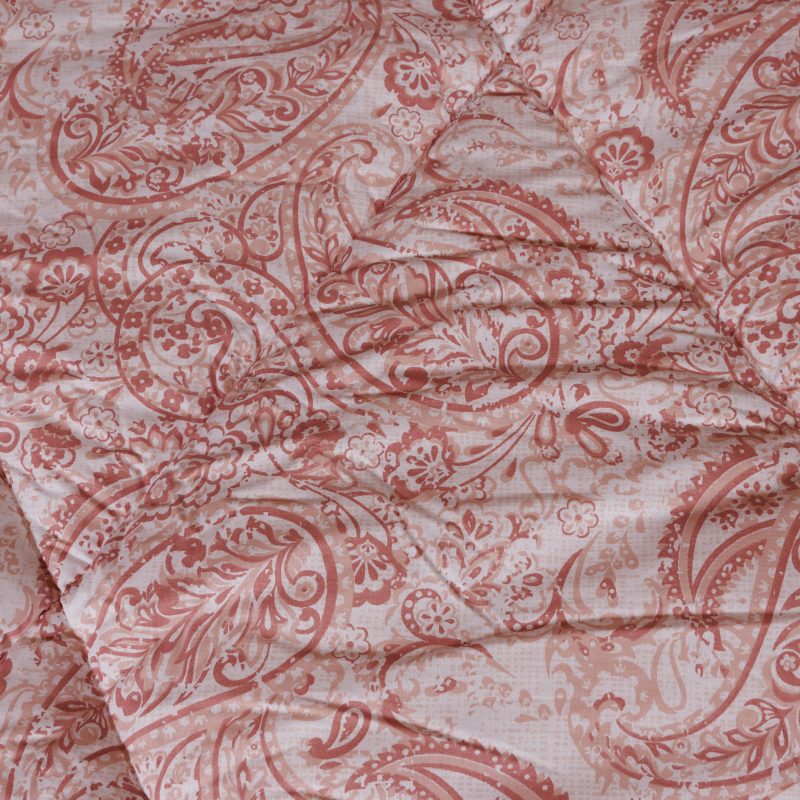 لحاف تركي وردي فاخر من القطن الطبيعي