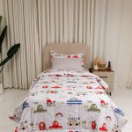 طقم لحاف سرير أطفال بتصميمات ملونة وجذابة
