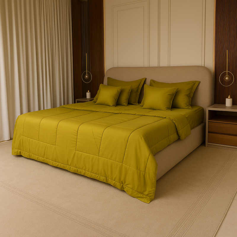 طقم لحاف سادة مايكروفايبر صيني مكون من 10 قطع بتصميم عصري وألوان متنوعة