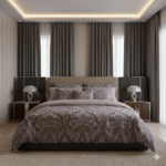 طقم لحاف مايكروفايبر جاكار صيني 10 قطع قطن 100% مع حشوة مايكروفايبر بتصميم عصري