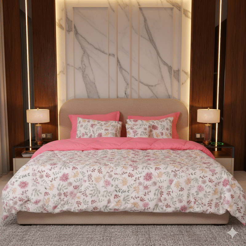 طقم لحاف 10 قطع مايكروفايبر صيني بتصميم عصري