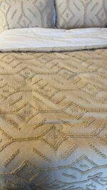 طقم لحاف تركي جاكار شتوي 6 قطع قطن 100% مع حشوة مايكروفايبر بتصميم عصري