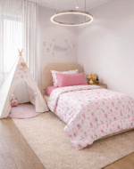 طقم لحاف اطفال/رضع 6 قطع قطن 100% مع حشوة مايكروفايبر بتصميم عصري