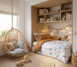 طقم لحاف اطفال/رضع 6 قطع قطن 100% مع حشوة مايكروفايبر بتصميم عصري