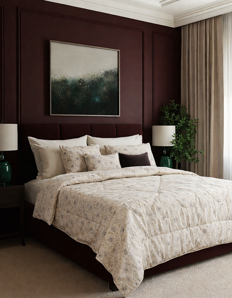 طقم لحاف 10 قطع مايكروفايبر صيني بتصميم عصري